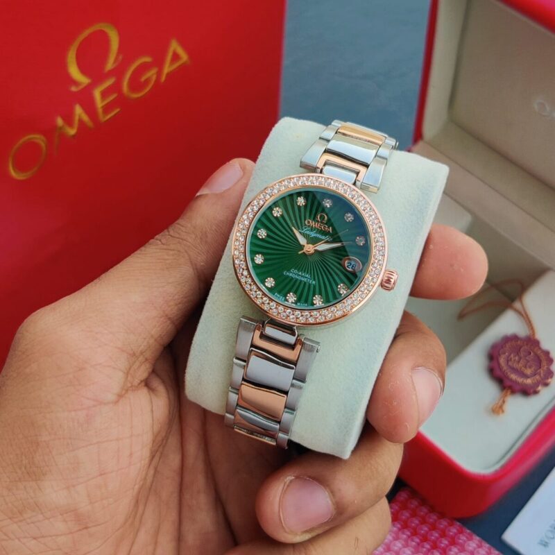 Omega-De-Ville-Ladymatic-Rose-Gold-33mm-Quartz-1 Omega De Ville Ladymatic Rose Gold 33mm Quartz - Image 1