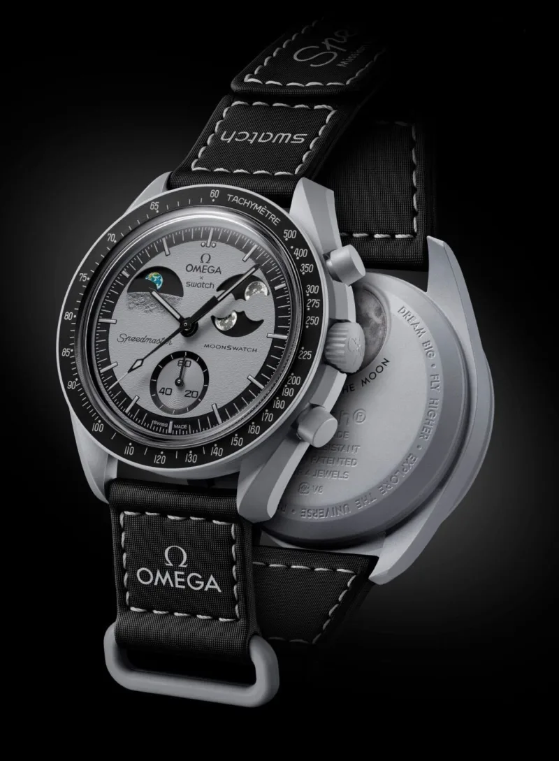 Omega-Moon-Watch-Black-Bezel-40mm-Quartz-1 Omega Moon Watch Black Bezel 40mm Quartz - Image 1
