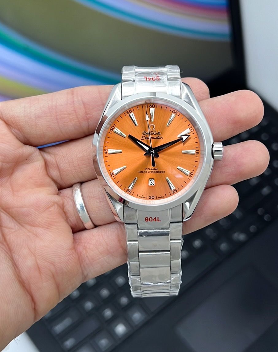 Omega-Seamaster-AquaTerra-Orange-Dial-7AA-Automatic-1 Omega Seamaster AquaTerra Orange Dial 7AA Automatic - Image 1