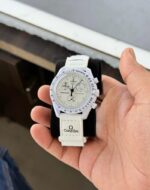 Omega X Swatch Speedmaster Moonswatch White 42mm Quartz
