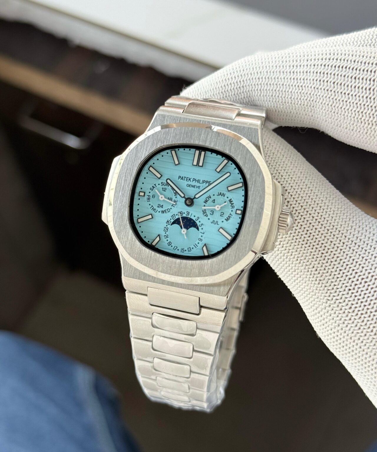 Patek-Philippe-Calendar-Perpetual-42mm-Silver-Dial-Automatic-1 Patek Philippe Calendar Perpetual 42mm Silver Dial Automatic - Image 1
