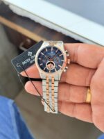 Patek Philippe Chronograph 36MM Blue Dial Stainless Steel - Image 3
