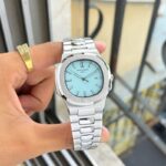 Patek Philippe Nautilus 42mm Silver Dial Quartz - Image 3