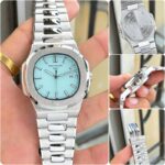 Patek Philippe Nautilus 42mm Silver Dial Quartz - Image 4