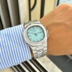 Patek Philippe Nautilus 42mm Silver Dial Quartz - Image 5