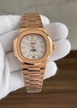 Patek Philippe Nautilus Moonphase White Sun 40mm Automatic