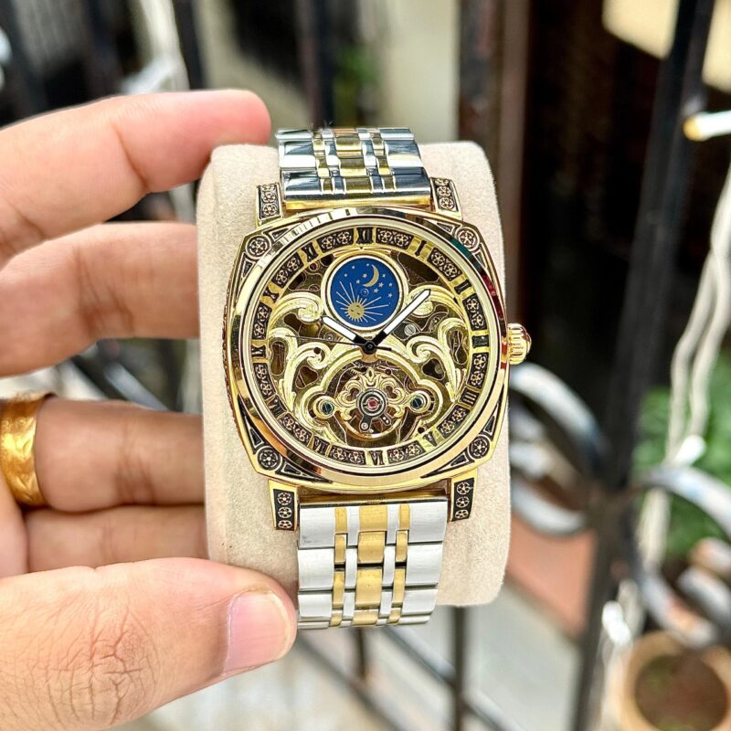 Patek-Philippe-Skeleton-Automatic-42MM-Gold-Silver-1 Patek Philippe Skeleton Automatic 42MM Gold Silver - Image 1