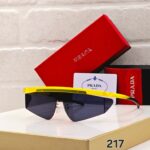 Prada 217 Sport Wrap Black-Yellow Frame UV400 Lens