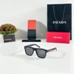 Prada 3835 Matte Black Square Sunglasses