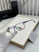 Prada Rectangle Unisex Optical Frame Black - Image 2