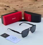 Prada Square Aviator Black-Gold Gradient Unisex - Image 5