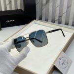 Prada Square Aviator Silver Blue Gradient Frame - Image 2
