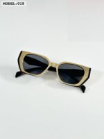 Prada Square Black-Gold Sunglasses - Image 3
