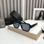 Prada Square Black Matte Sunglasses