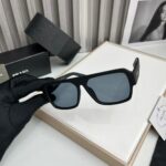 Prada Square Black Matte Sunglasses - Image 2