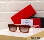 Prada Square Polarized Black-Grey Tan Sunglasses - Image 4