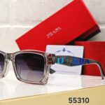 Prada Square Polarized Black-Grey Tan Sunglasses - Image 5