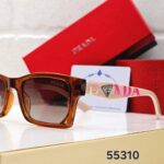 Prada Square Polarized Black-Grey Tan Sunglasses - Image 6