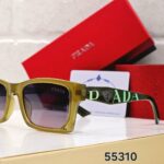Prada Square Polarized Black-Grey Tan Sunglasses - Image 8