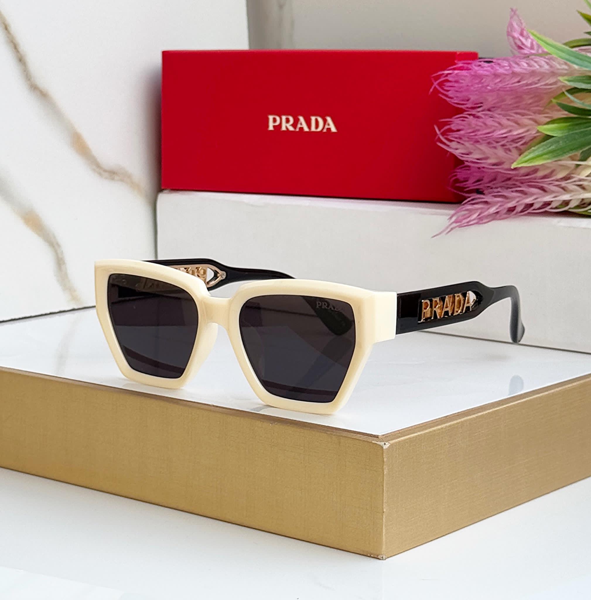 Prada-Square-Shades-White-Black-1 Prada Square Shades White-Black - Image 1