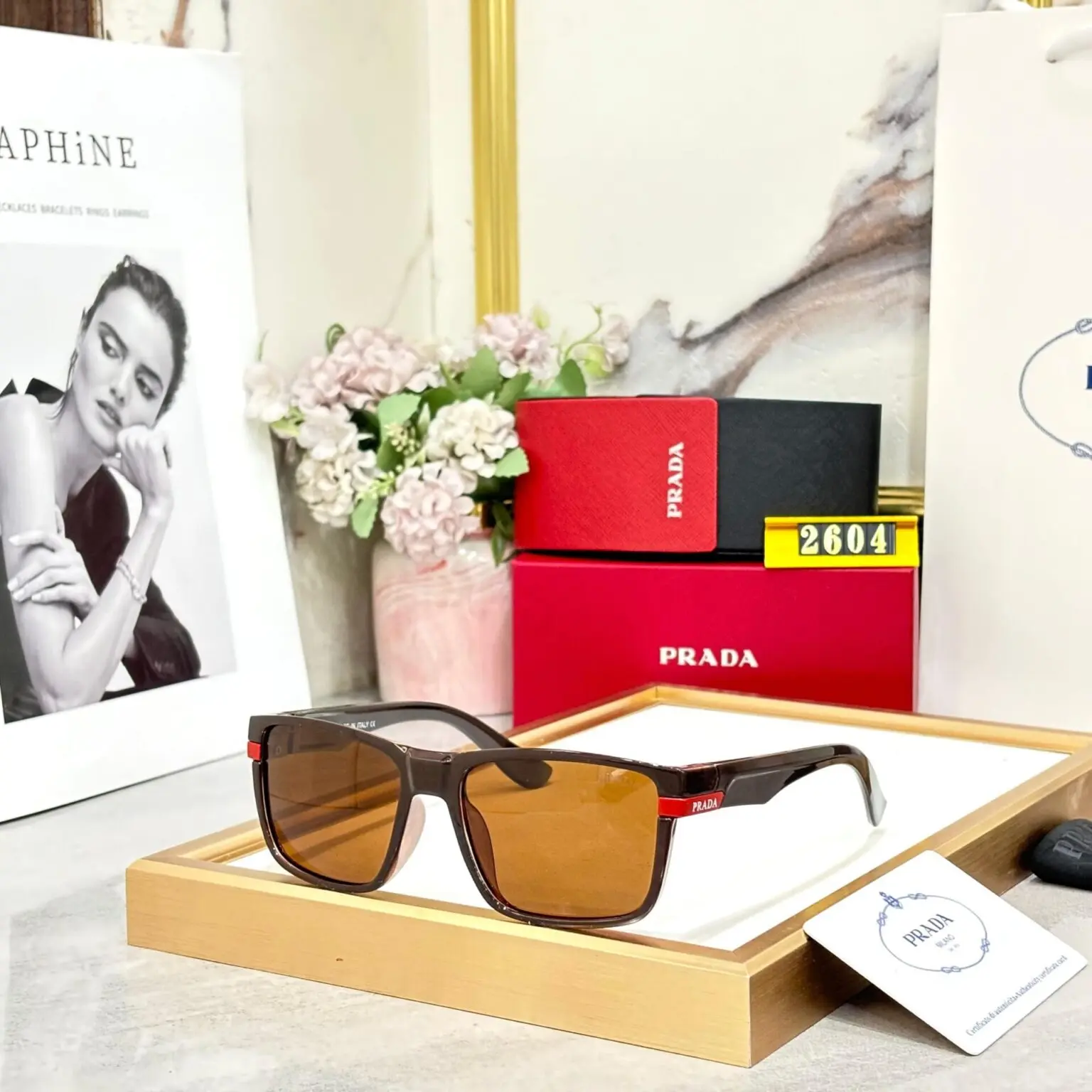 Prada-Sunglass-C09B07-7-Black-Frame-UV-Protection-1 Prada Sunglass C09B07-7 Black Frame UV Protection - Image 1