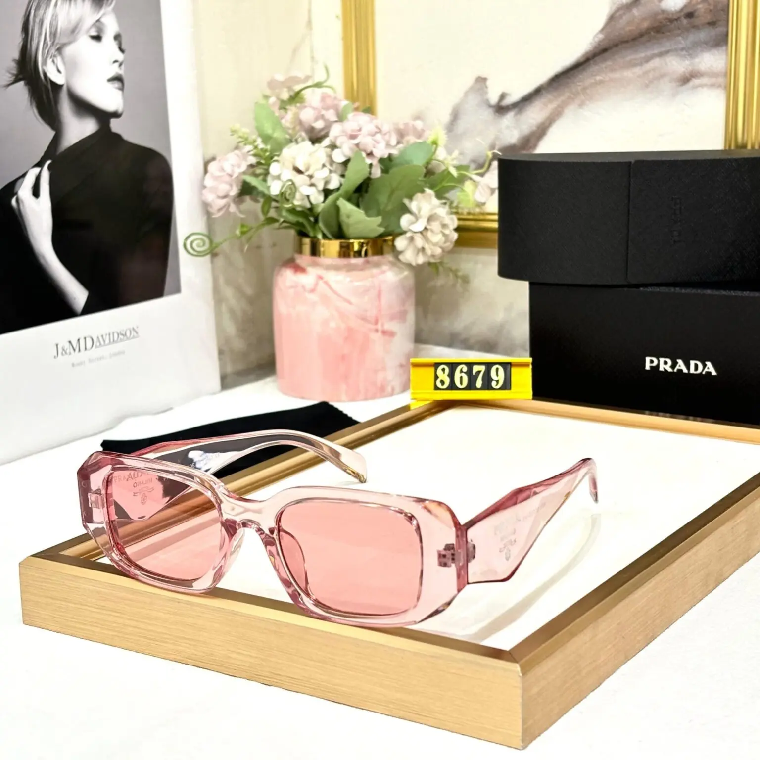 Prada-Unisex-Sunglasses-Black-UV-Protection-1 Prada Unisex Sunglasses Black UV Protection - Image 1
