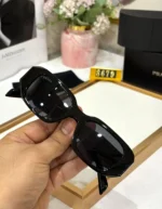 Prada Unisex Sunglasses Black UV Protection - Image 3