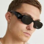 Prada Unisex Sunglasses Black UV Protection - Image 5