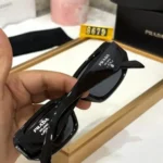 Prada Unisex Sunglasses Black UV Protection - Image 8