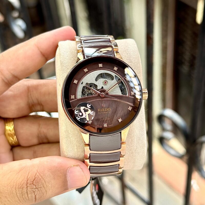 Rado-Centrix-Open-Heart-Brown-Dial-40mm-Automatic-1 Rado Centrix Open Heart Brown Dial 40mm Automatic - Image 1