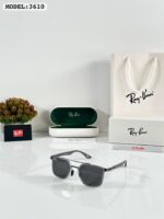 Ray-Ban 3610 Black-Brown Metal Square Sunglasses