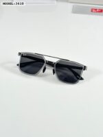 Ray-Ban 3610 Black-Brown Metal Square Sunglasses - Image 4