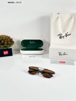 Ray-Ban 3610 Black-Brown Metal Square Sunglasses - Image 6