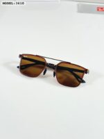 Ray-Ban 3610 Black-Brown Metal Square Sunglasses - Image 7