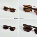Ray-Ban 3610 Black-Brown Metal Square Sunglasses - Image 8