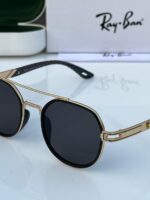 Ray-Ban Aviator Gold-Black Sunglasses - Image 5