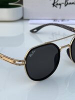 Ray-Ban Aviator Gold-Black Sunglasses - Image 6