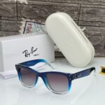 Ray-Ban Bold Rectangle Black-Blue Acetate Sunglasses