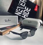 Ray-Ban Clubmaster Black-Dark Polarized Metal - Image 2