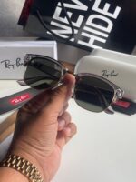 Ray-Ban Clubmaster Black-Dark Polarized Metal - Image 8
