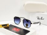 Ray-Ban Flat-Top Sunglasses Black-Grey - Image 3