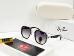 Ray-Ban Flat-Top Sunglasses Black-Grey - Image 4