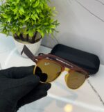 Ray-Ban Men's Black-Brown-Green Sunglasses - Image 3