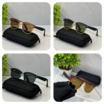 Ray-Ban Men's Black-Brown-Green Sunglasses - Image 4