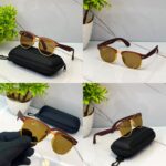 Ray-Ban Men's Black-Brown-Green Sunglasses - Image 5