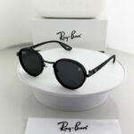 Ray-Ban Round Black Sunglasses Metal Polarized
