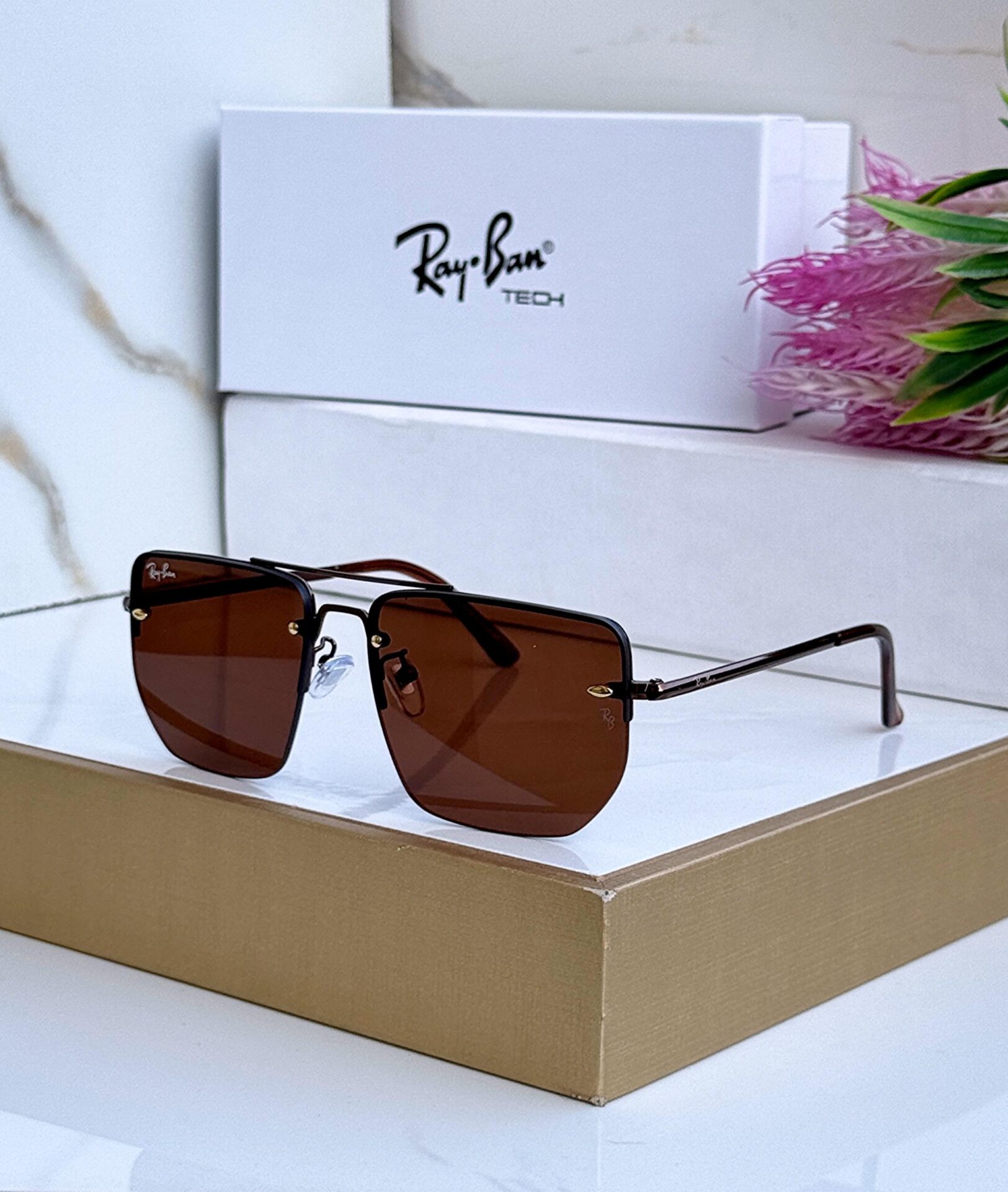 Ray-Ban-Square-Black-Gradient-Sunglasses-1 Ray-Ban Square Black Gradient Sunglasses - Image 1