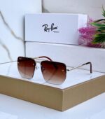 Ray-Ban Square Black Gradient Sunglasses - Image 2
