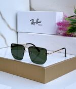Ray-Ban Square Sunglasses Black-Grey Metal Frame - Image 3