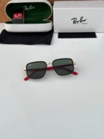 Ray-Ban Tech Ferrari Edition Gold-Black Square Sunglasses - Image 3